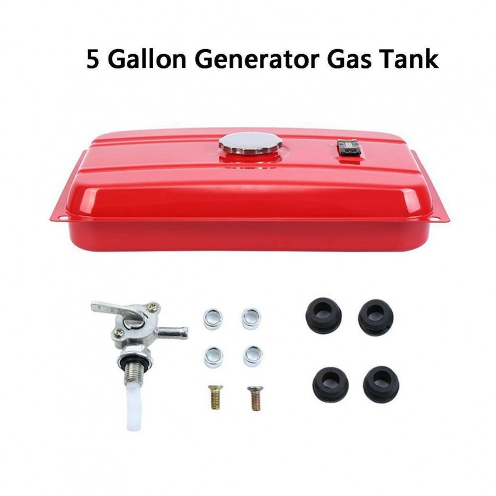 WHOOPSUniversal 5Gallons Generator Gas Tank Fuel Filter Cap Gauge