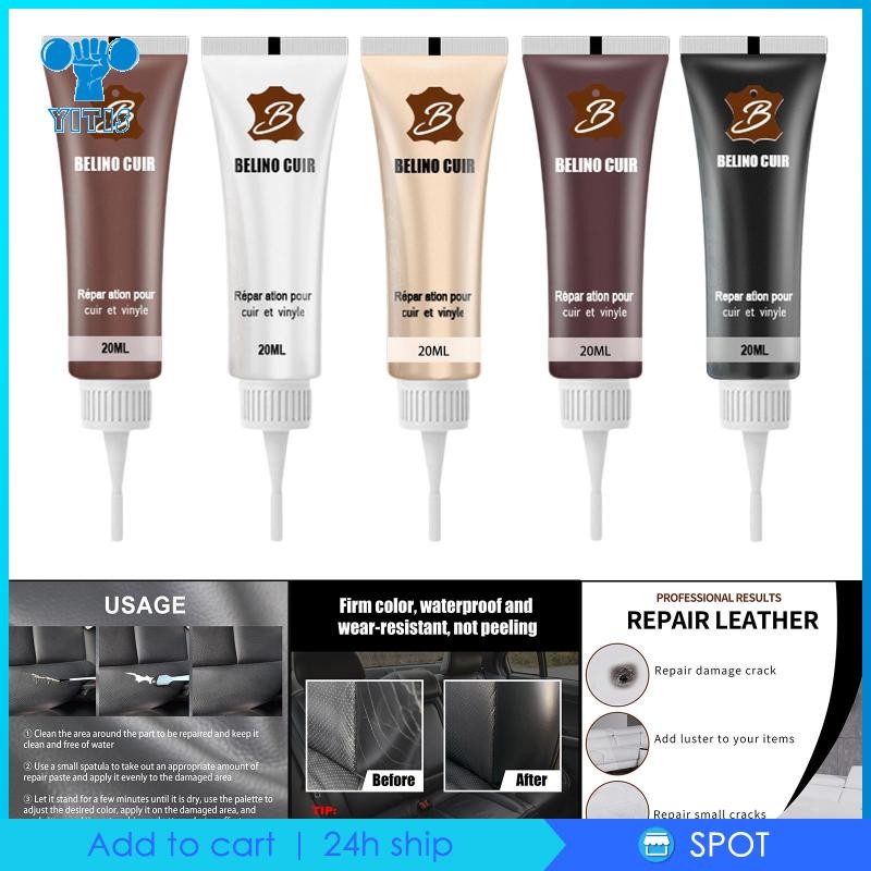 [Yitis] Leather Recoloring Paint Leather Color Restorer Easy to Use