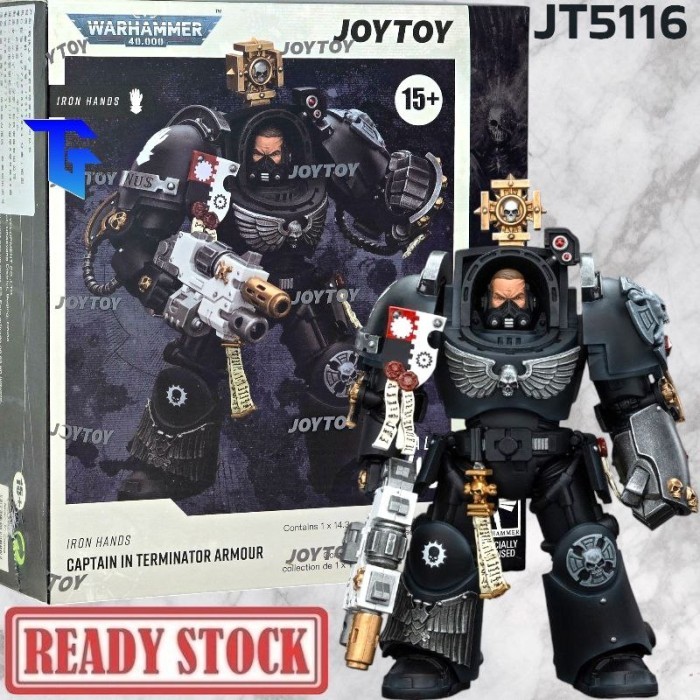 Figurine JoyToy Warhammer 40K - Iron Hands Captain In Terminator Armour - JT5116