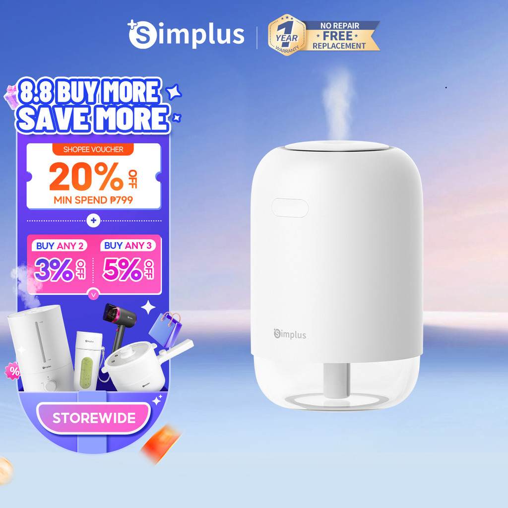 Simplus Humidifier Household Desktop Car Humidification Type-C Charging ...