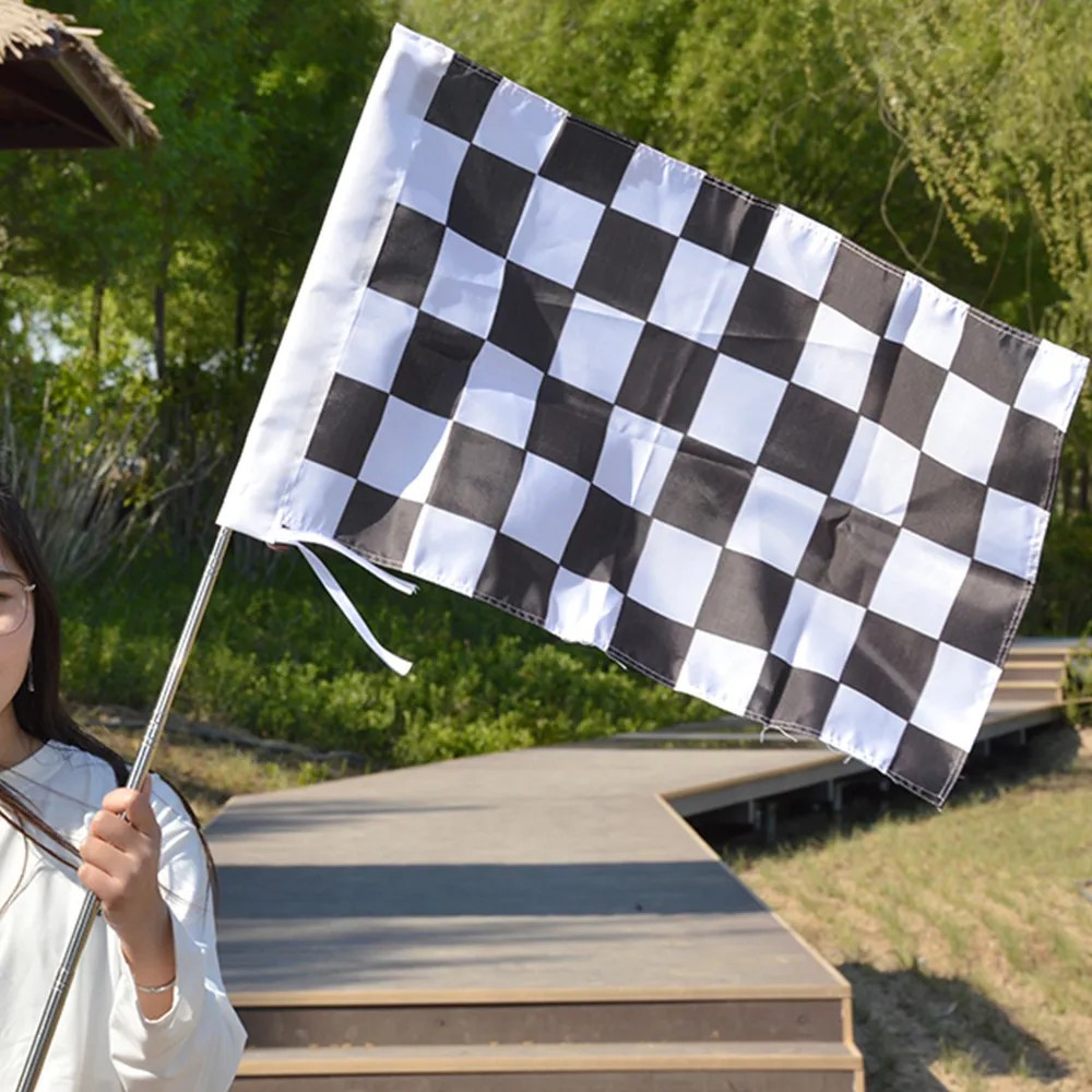 90x150cm Classic Racing Flag Black White Checkered Flag Motorsport Race ...