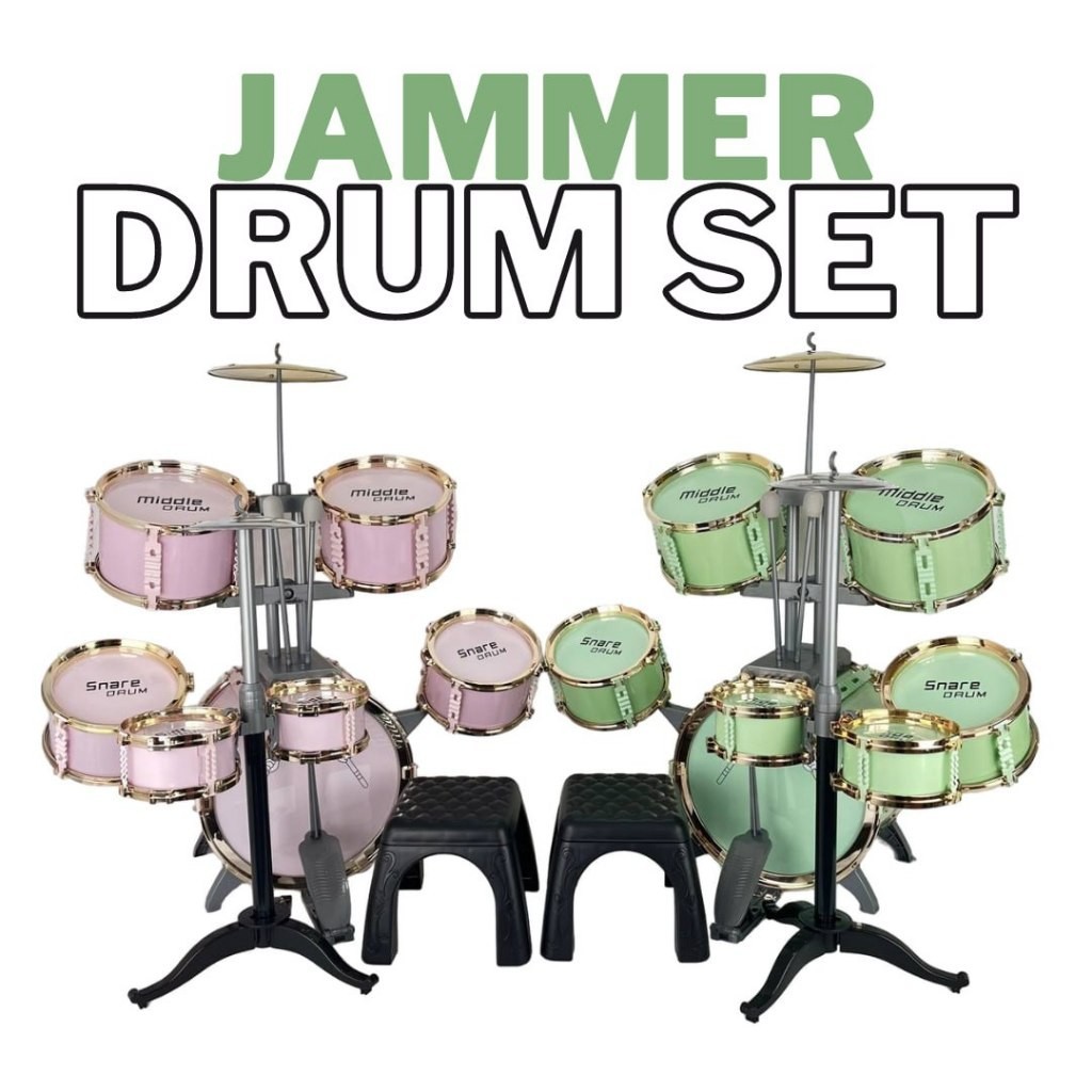 BYJ Jammer Drum Set Musical Percussion Instruments Large Beginner Drum Set  for Kids