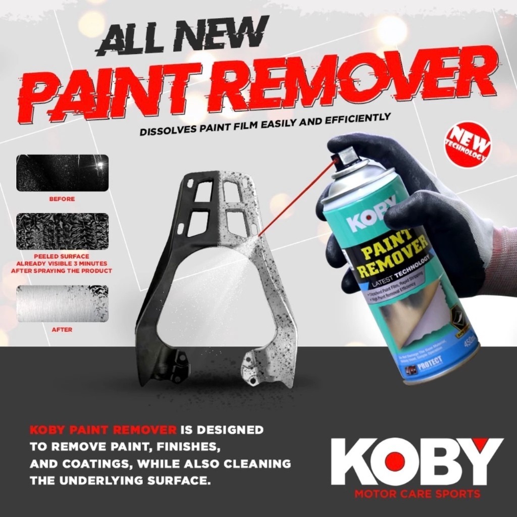 KOBY PAINT REMOVER CAR/MOTORCYCLE 450ML | Shopee Philippines