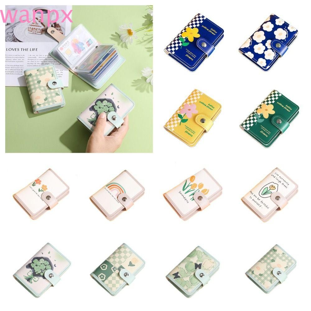 WANPX Flower Card Holder, Rainbow PU Leather Credit Card Holders, Multi ...