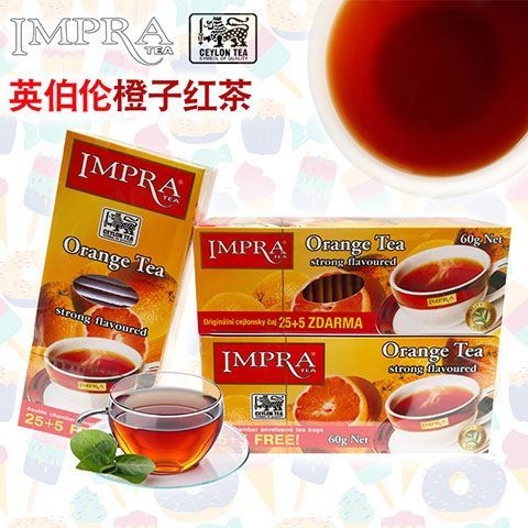 Impra British Orange Flavor Fruit Black Tea Sri Lanka Original Imported ...