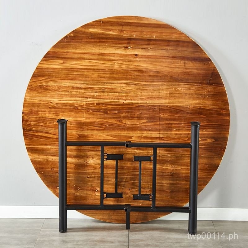 jgzThickened Large round Table Solid Wood Dining Table Household ...