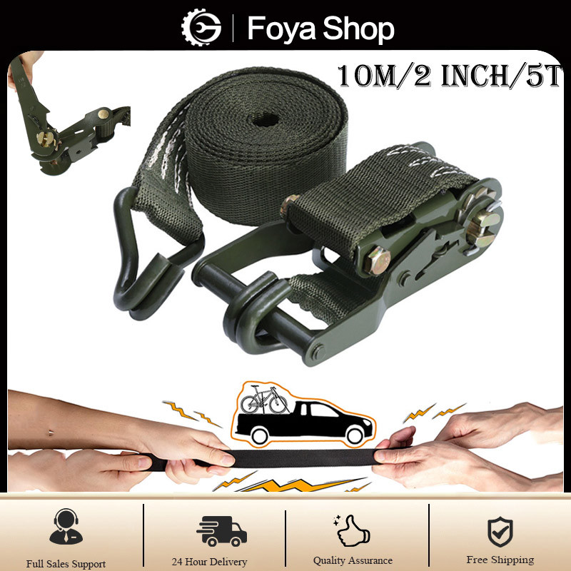 10m 5t Ratchet Strap Tie Down Adjustable Heavy Duty Tie Down Ratchet