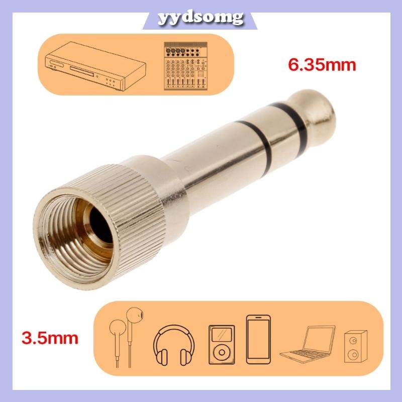 blg Portable 6 35mm to 3 5mm Socket Adapter Headphone Adapter 1 4 inch