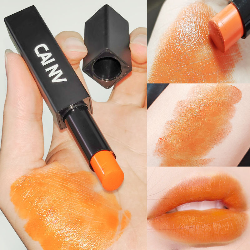 2024 * Positive Orange Tone Lipstick NonFade NonStick Cup Rotten