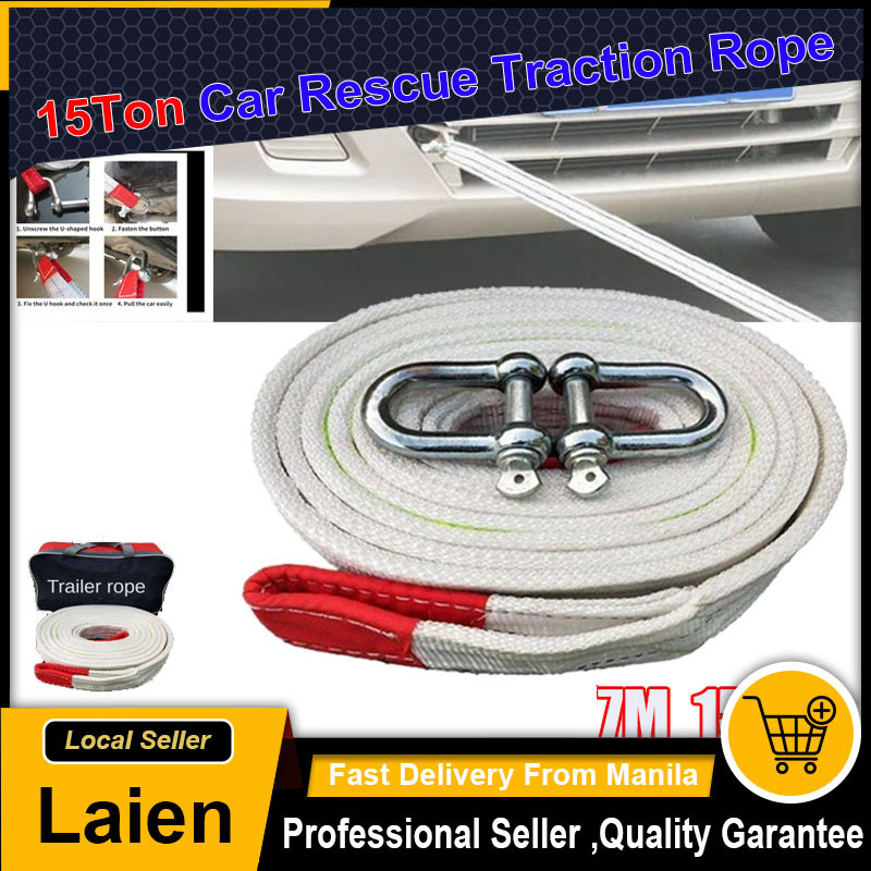 15Ton Car with Trailer Rope Car Rescue Traction Rope Off-road Vehicle ...