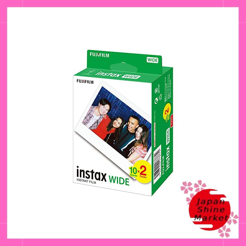 Instax Fujifilm Instant Color Film, Instax WIDE 2-pack (10 sheets x 2 ...
