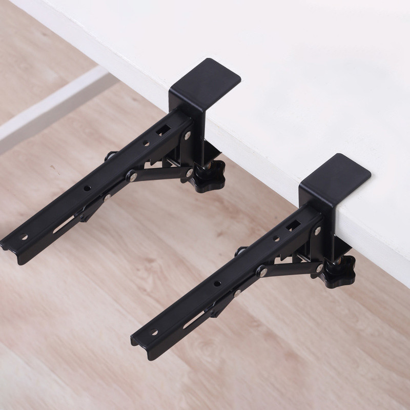 Meuctiffy 1 Pair PunchingFree Desktop Extending Boards Holder Foldable