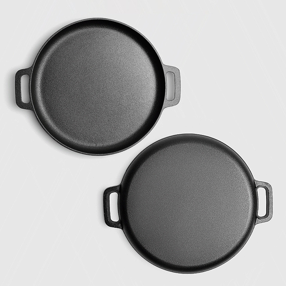 【Manila Ready Stock】Cast Iron Skillet Pan NonStick Pancake Pizza Pan