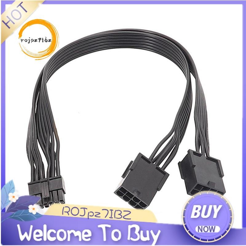 1Pcs Dual PCIe 8 Pin Female to Mini 12 Pin Male GPU Power Adapter Cable ...