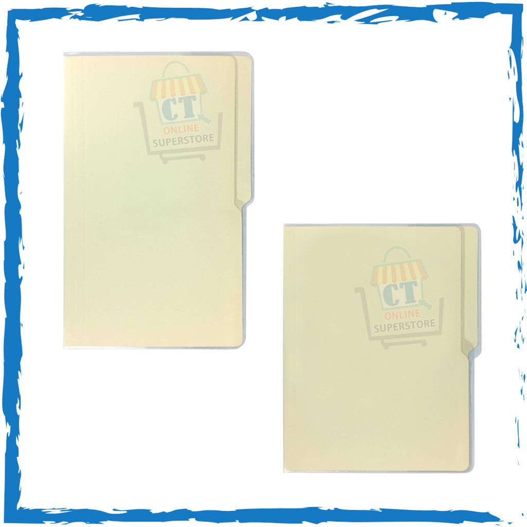 Adventurer Transparent Plastic Folder Jacket with White File Folder