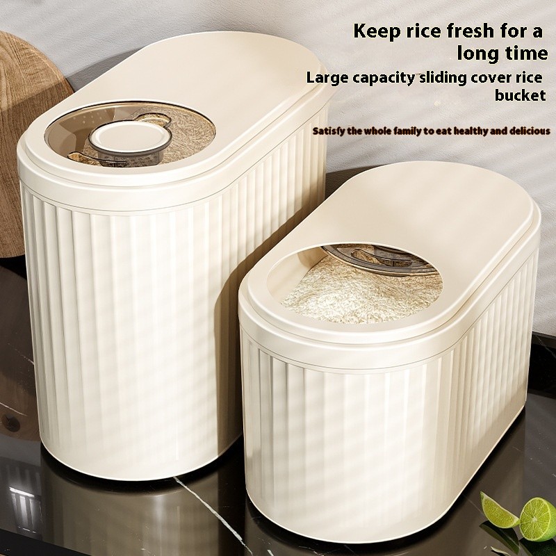 5/10/15KG Rice Storage Container with Slide Cover With Rice Cup