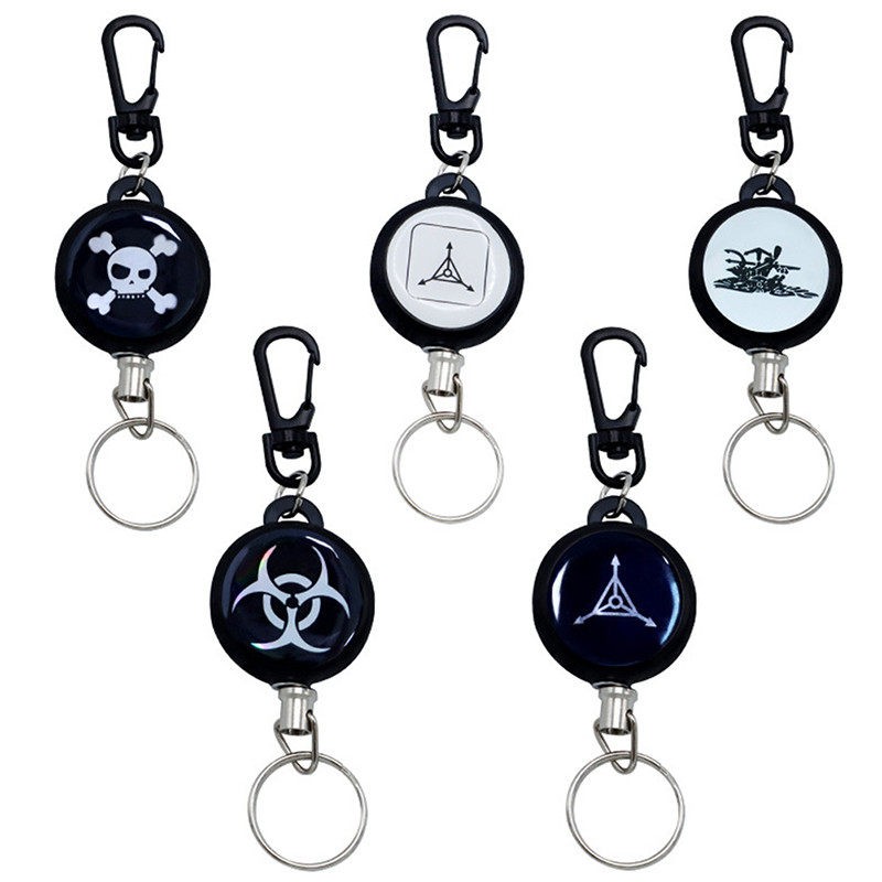 LFPH 1pcs Elastic Key Chain TAD Steel Rope Burglar Tool Belt Money ...
