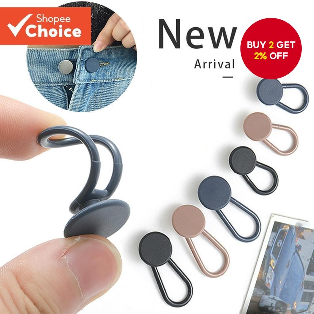 6pcs Women's Waist Extender Buttons Adjustable Rubber Waistband for ...