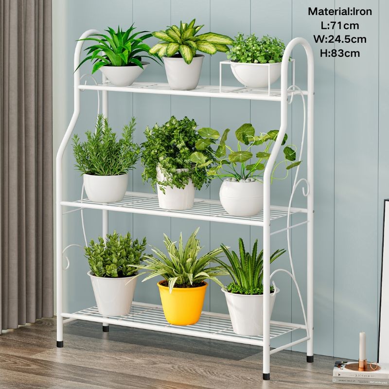 COD Local Delivery 3 Layers Metal Plant Rack Display Shelf Plant Stand ...