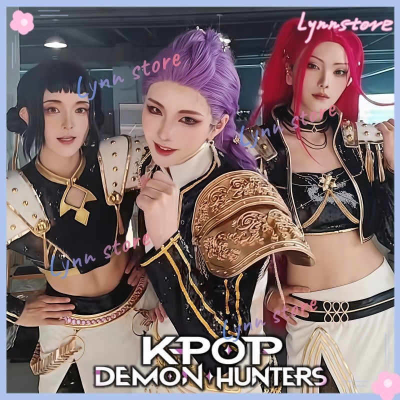 K-Pop Rumi Mira Zoey Wig Demon Hunters Stage Cosplay Wig Group Idol Ha