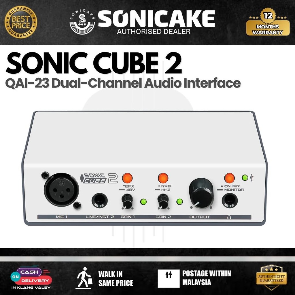 Sonicake QAI-23 Sonic Cube 2 Dual-channel Professional Audio Interface ...