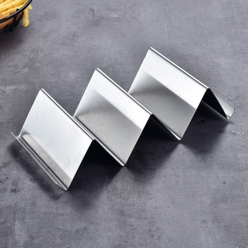 Taco Holder Stainless Steel Tortilla Rack Fried Food Cooling Drain Tray ...