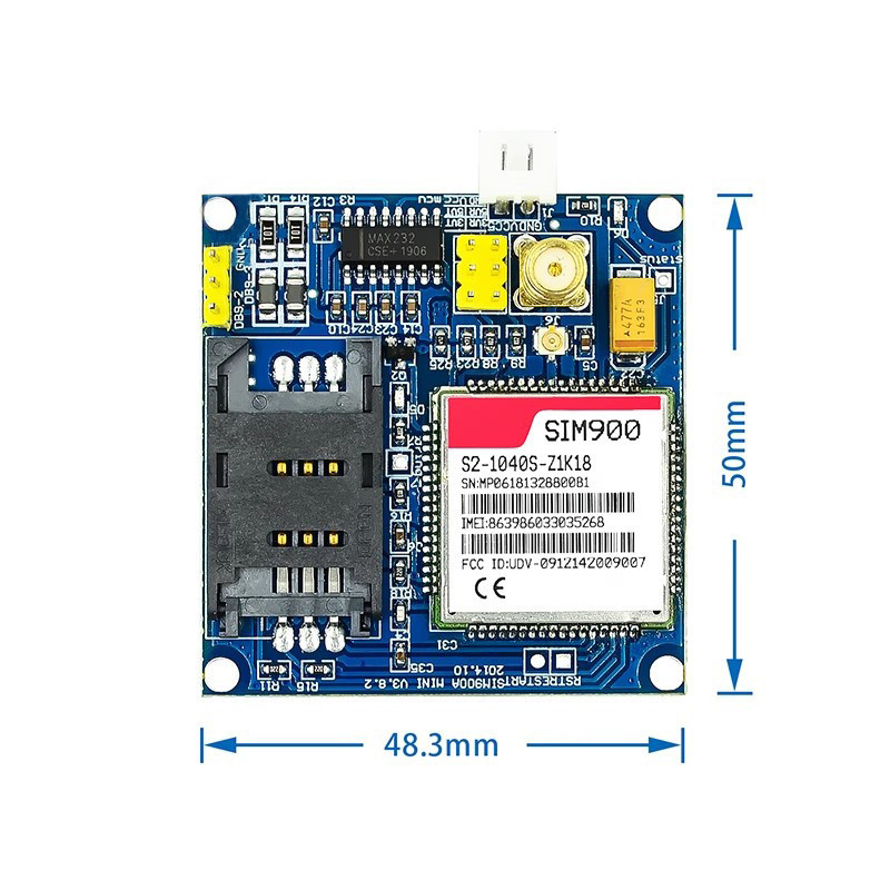 SIM900A SIM900 MINI V4.0 Wireless Data Transmission Module GSM GPRS ...