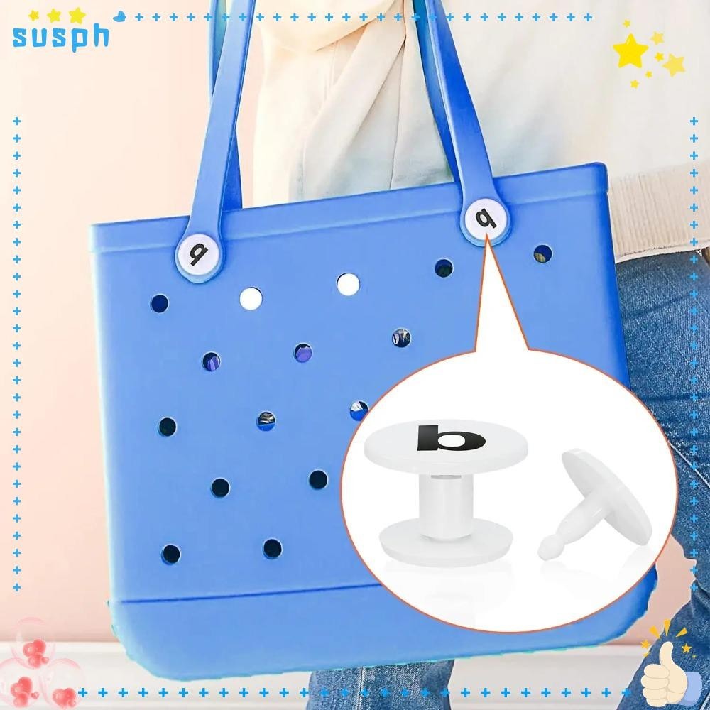 SUSPH 4PCS Replacement Rivets for Bogg Bag, White ABS Bag Replacement