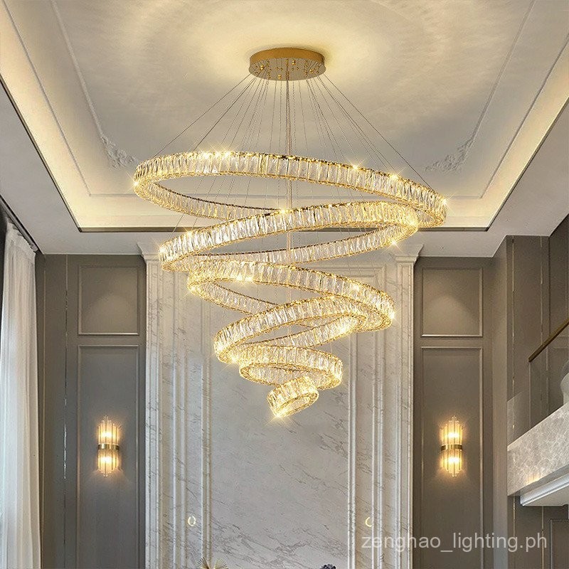 Picture of High-end Designer Living Room Chandelier Light Luxury Style Ring ...