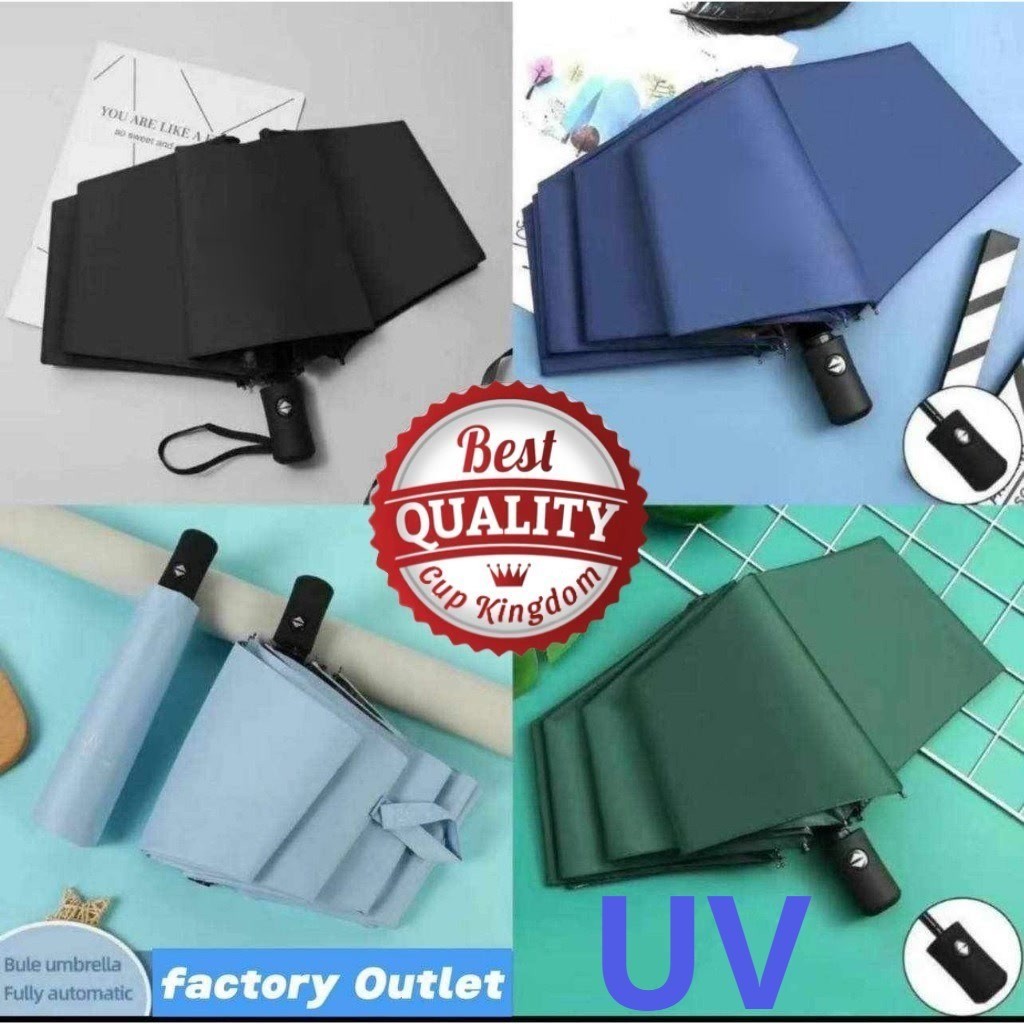 Cup Kingdom New UV Automatic folding umbrella, Durable flowering