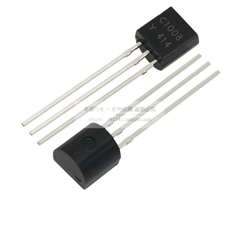 50pcs/lot C1008 In-Line Triode TO-92 2SC1008-Y NPN Transistor 80V/0.7A ...