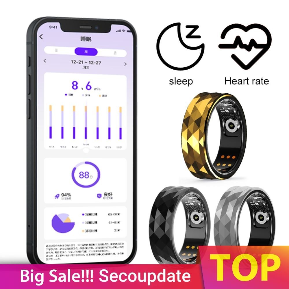 R12M Smart Ring IP68 Waterproof Health Monitor Ring Activity & Sleep ...