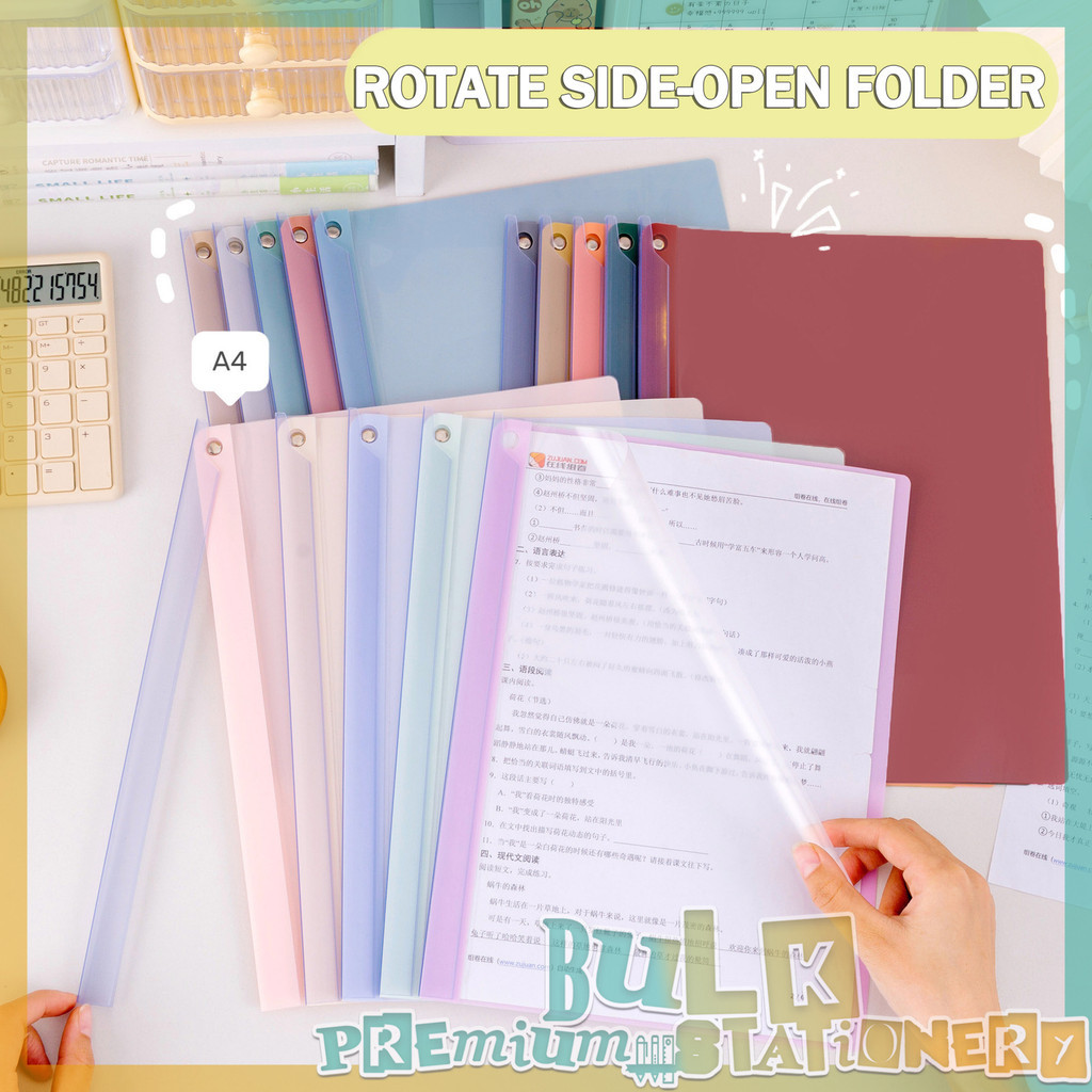 Bulk A4 Rotating Side-open File Folder Large Capacity Document Storage ...