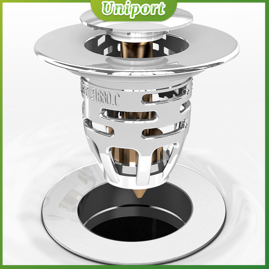 UNI Universal Bathroom Sink Drain Stopper Brass PopUp Sink Drain