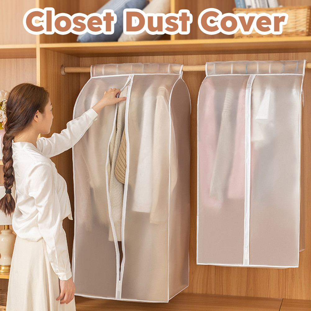 Dustproof Clothes Cover PEVA Coat Garment Cover Wardrobe Clothes ...