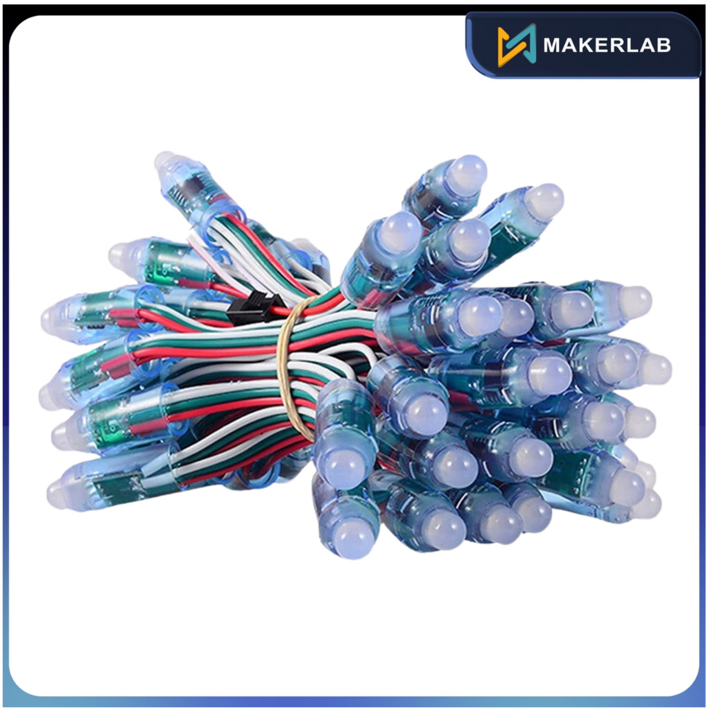 WS2811 LED String 12mm 5V | 50Pixel | 21Keys RF Remote Controller ...