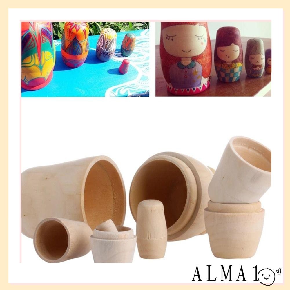 ALMA Russian Nesting Dolls Kids Kindergarten Handicraft Material ...
