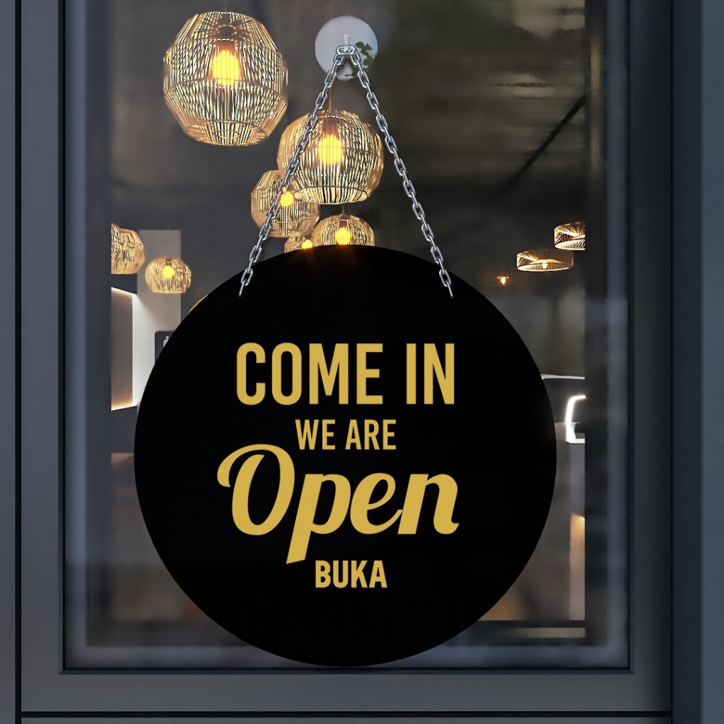 Open Closed Acrylic Board | Round Acrylic Open Close | Hanging Open ...