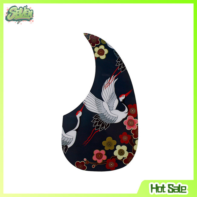 Universal Folk Acoustic Guitar Pickguard Comma Pick Guard Sticker with ...