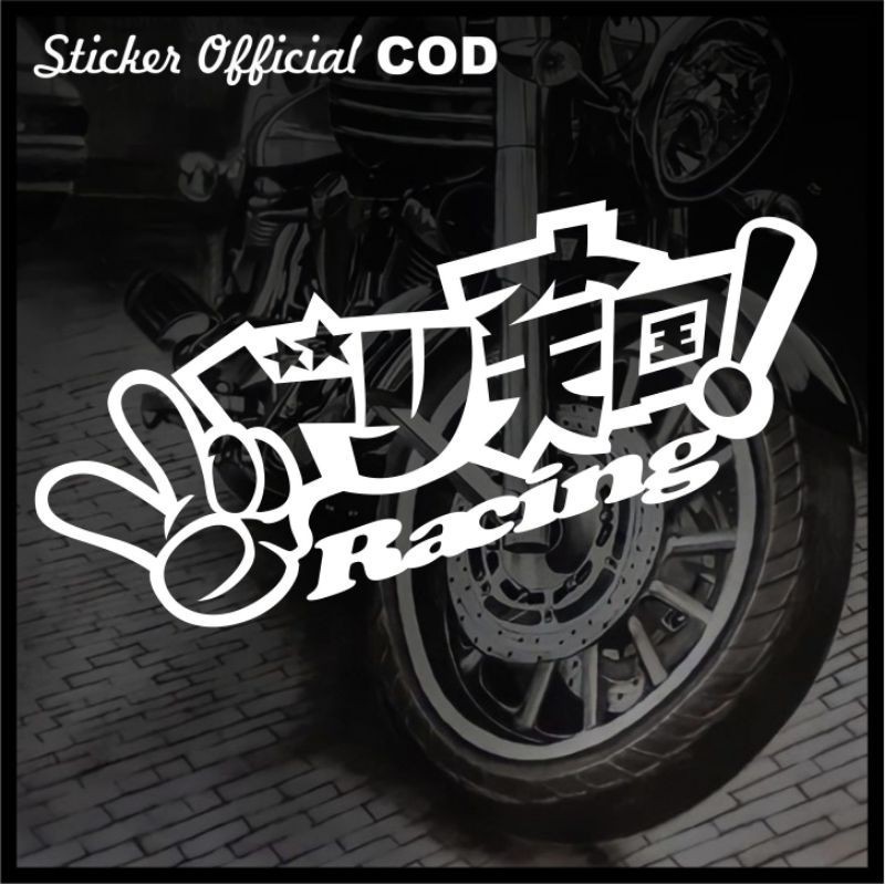 Racing JDM Japanese Sticker for Motorcycle Stickers Waterproof Decal ...