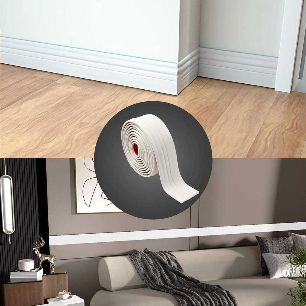 11MM Self-adhesive Wall Skirting Line Wall Skirting Border For ...