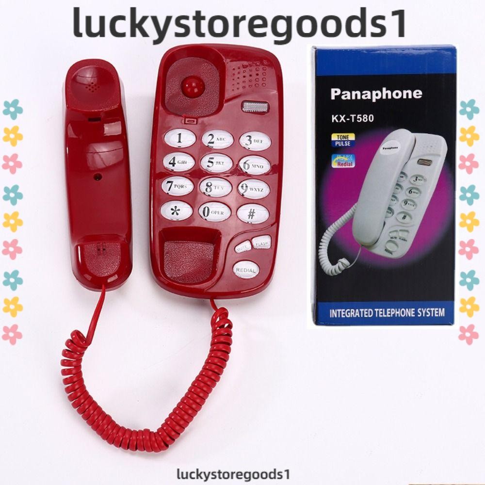 LUCKYSTOREGOODS Corded Phone, Wall Mountable Landline Wired Telephone