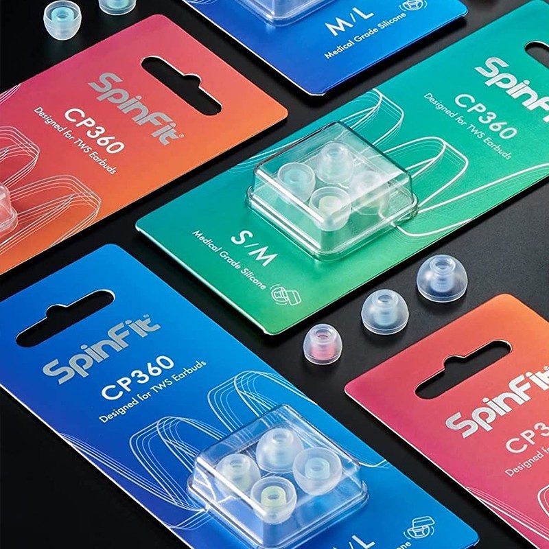 SpinFit CP360 Silicone Eartips for Ture Wireless Earbuds Earphone