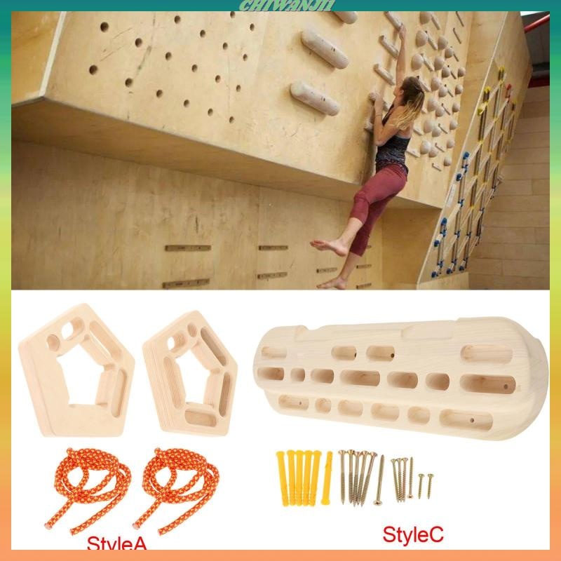 [Chiwanji1] Wooden Rock Climbing Training Board Fingerboard for Finger