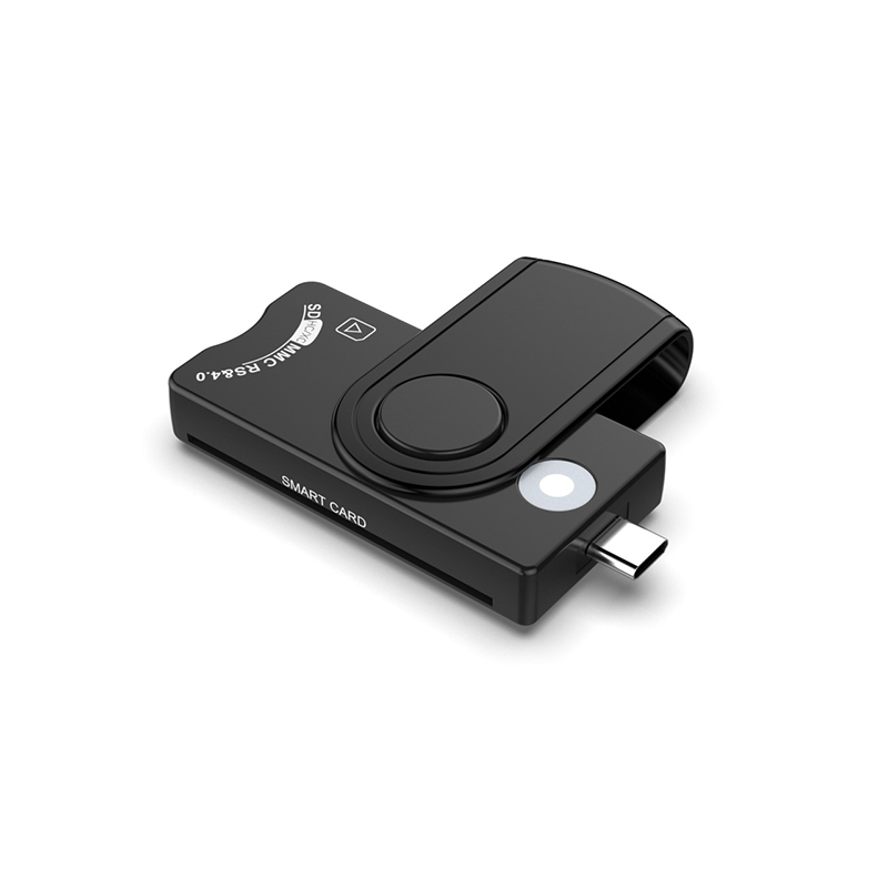 Meuctiffy USB Smart Card Reader For IC ID Card Bank Card MMC SD TF ...