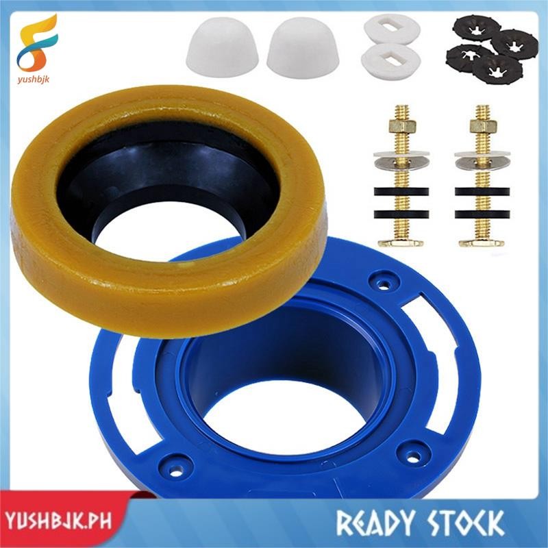 [yushbjk] Toilet Flange with Wax Ring for Toilets Replacement Kit