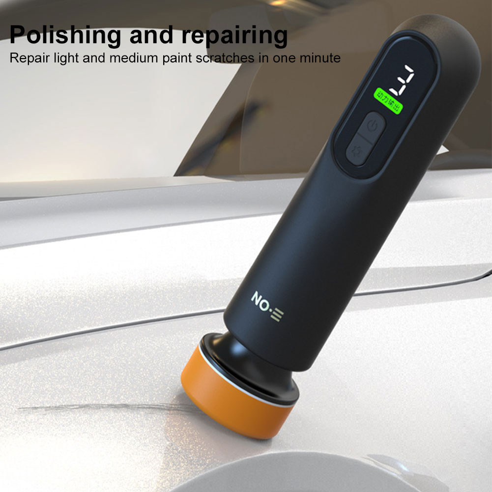 Car Polisher Machine LED Display Wireless Electric Polishing Wax Tool ...