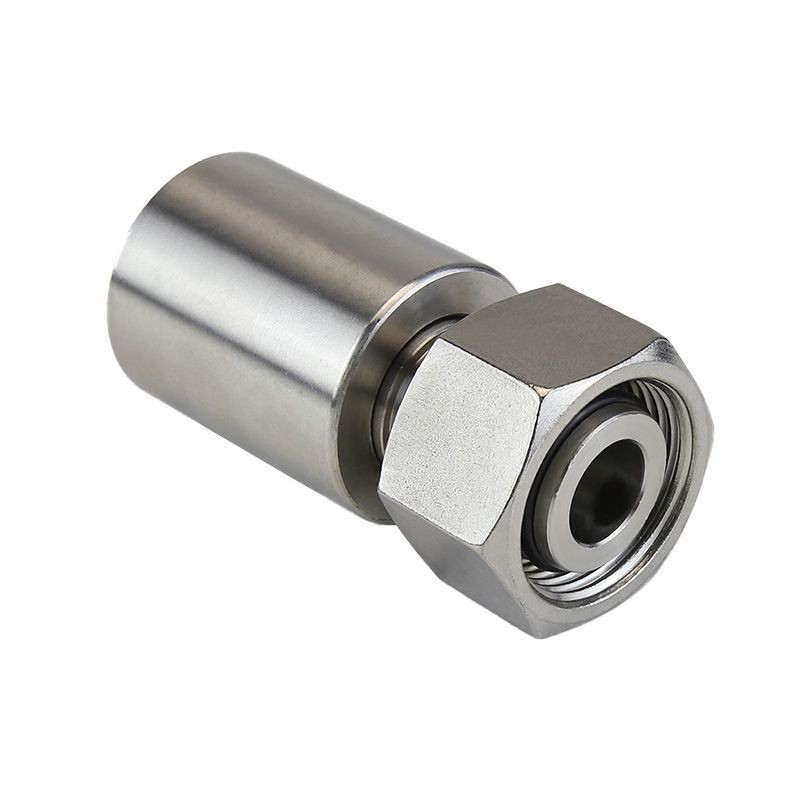 304Stainless Steel Crimp Type Hose Connector External Thread Direct ...