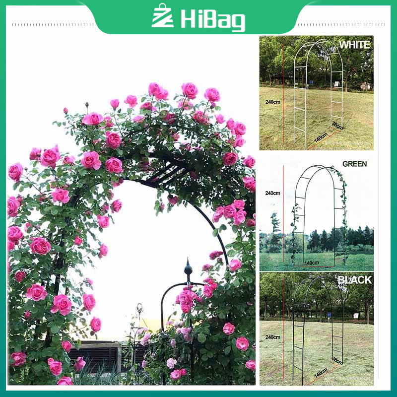 Outdoor Arch Trellis for Climbing Plants - Pergola Style Stand for ...