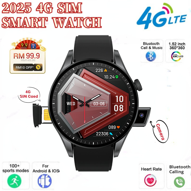 [Local Ship]XIAOMI 4G SIM Card Smart HD Camera Watch Bluetooth Call ...